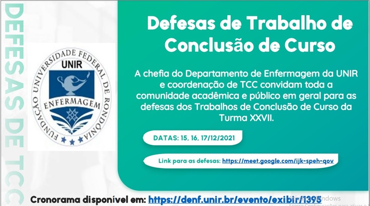 Convite - DEFESA DE TCC - Turma XXVII